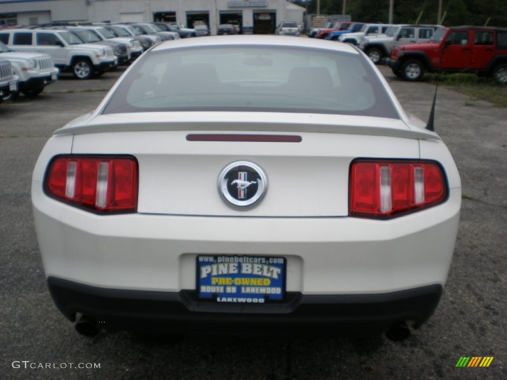 2011 Mustang V6 Coupe - Performance White / Charcoal Black photo #6