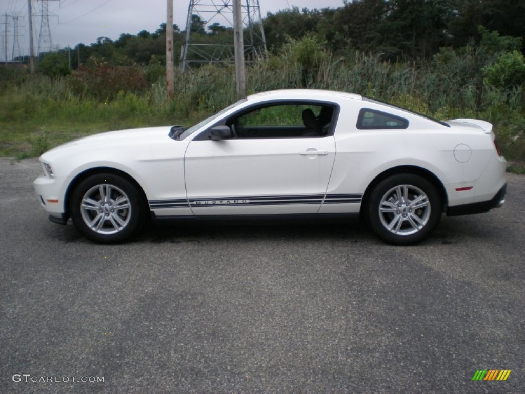 2011 Mustang V6 Coupe - Performance White / Charcoal Black photo #8
