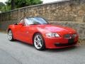 Bright Red 2007 BMW Z4 3.0si Roadster