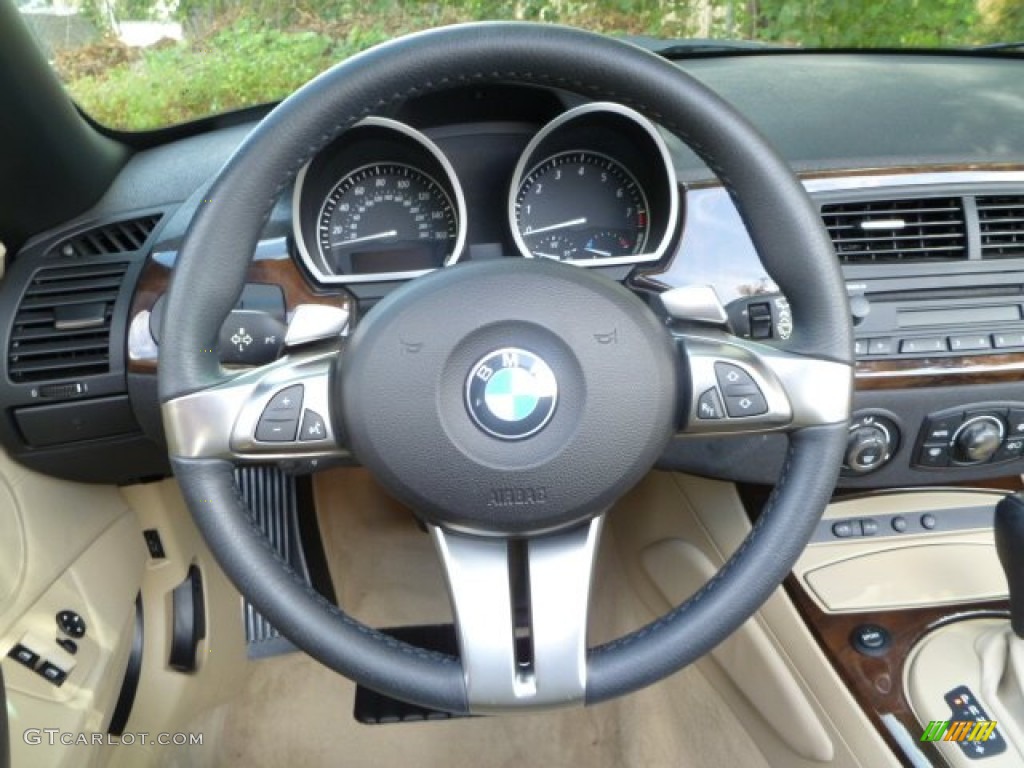 2007 Z4 3.0si Roadster - Bright Red / Beige photo #19