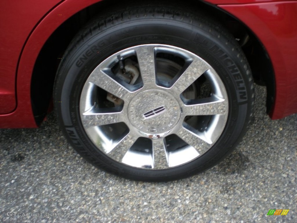 2008 MKZ Sedan - Vivid Red Metallic / Sand photo #9