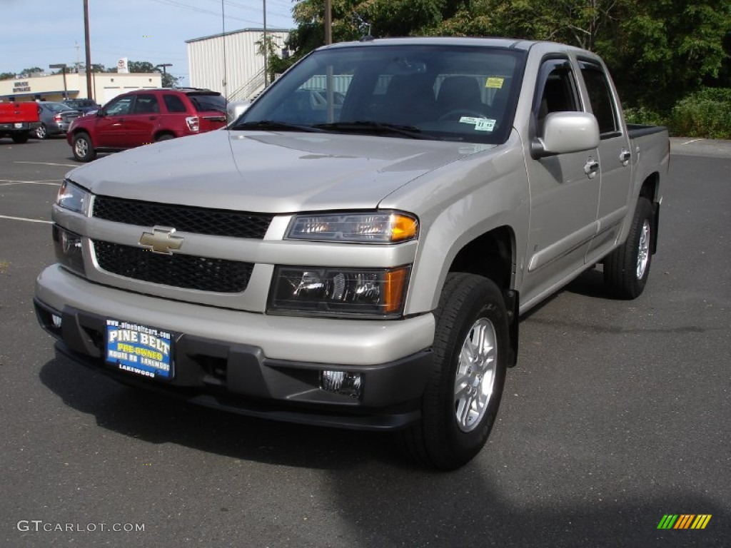 2009 Colorado LT Crew Cab 4x4 - Silver Birch Metallic / Ebony photo #1