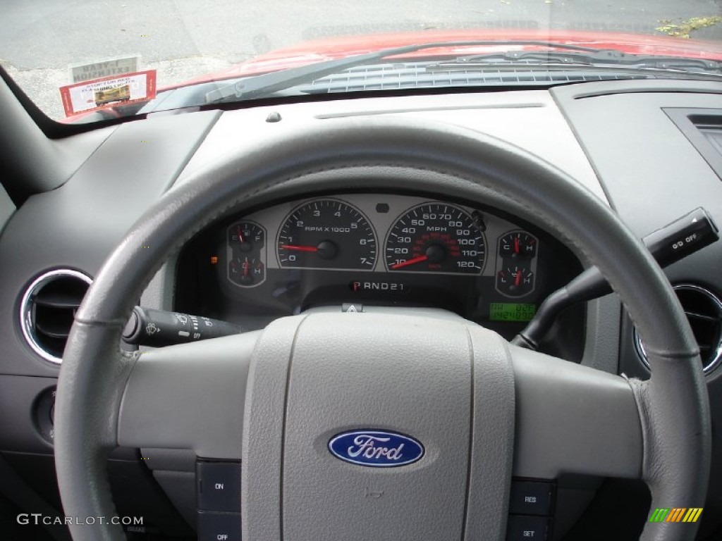 2006 F150 XLT SuperCab 4x4 - Bright Red / Medium/Dark Flint photo #14