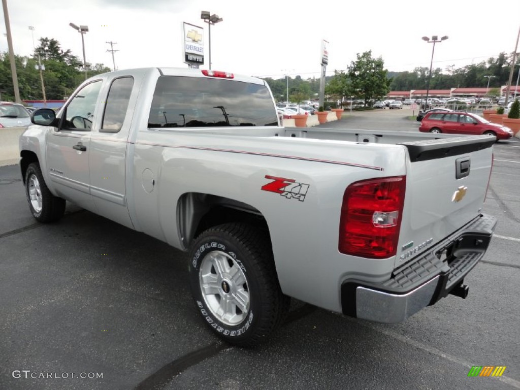 2011 Silverado 1500 LT Extended Cab 4x4 - Sheer Silver Metallic / Ebony photo #5