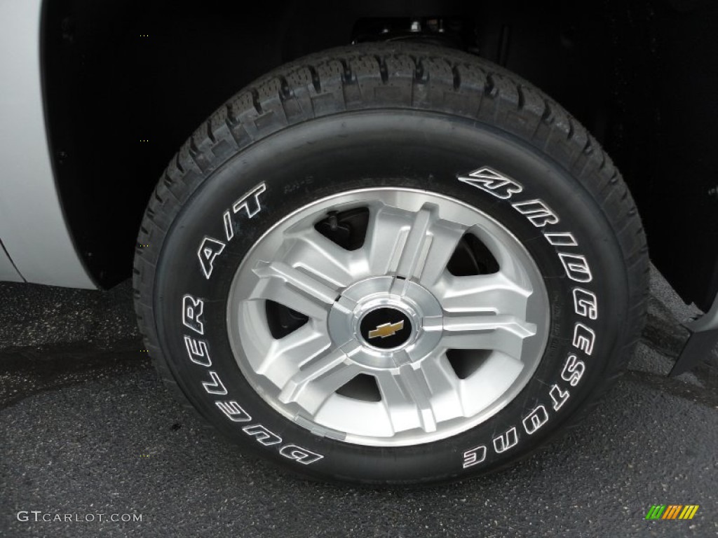 2011 Silverado 1500 LT Extended Cab 4x4 - Sheer Silver Metallic / Ebony photo #9