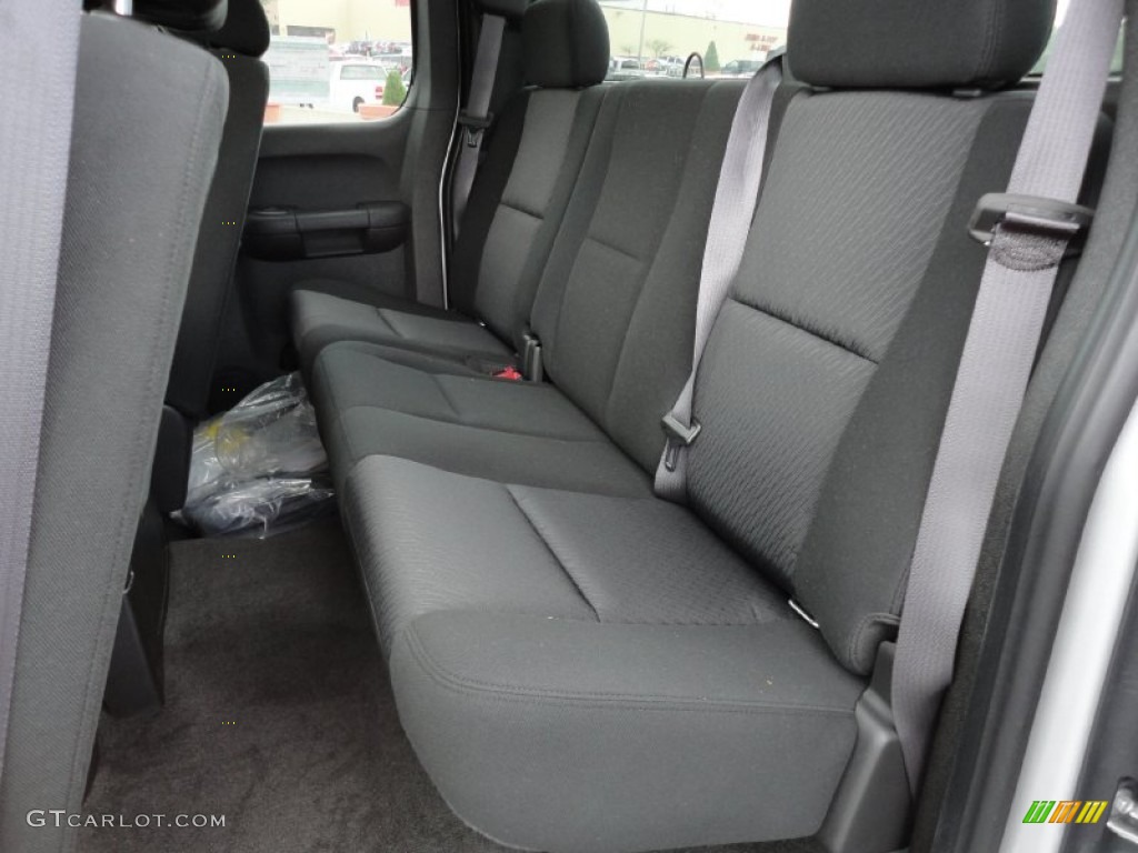 2011 Silverado 1500 LT Extended Cab 4x4 - Sheer Silver Metallic / Ebony photo #14