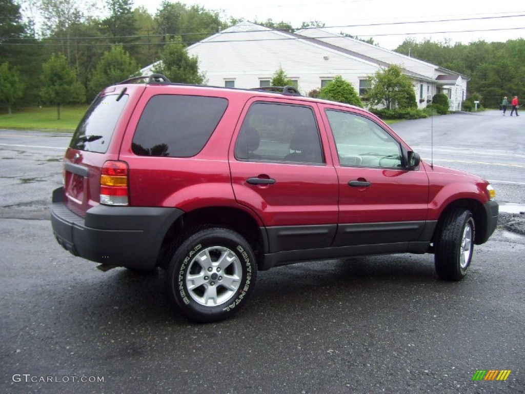 2007 Escape XLT 4WD - Redfire Metallic / Medium/Dark Flint photo #4