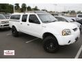 2004 Avalanche White Nissan Frontier XE V6 Crew Cab 4x4  photo #1