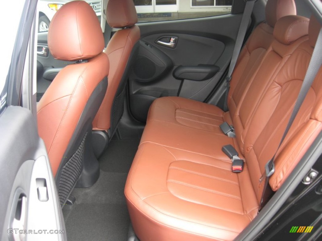 Black/Saddle Interior 2012 Hyundai Tucson Limited Photo #53855310