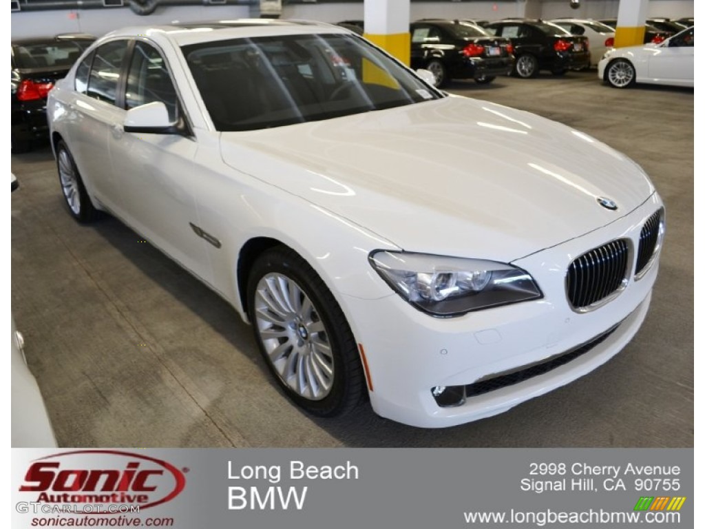 2012 7 Series 750i Sedan - Alpine White / Black photo #1