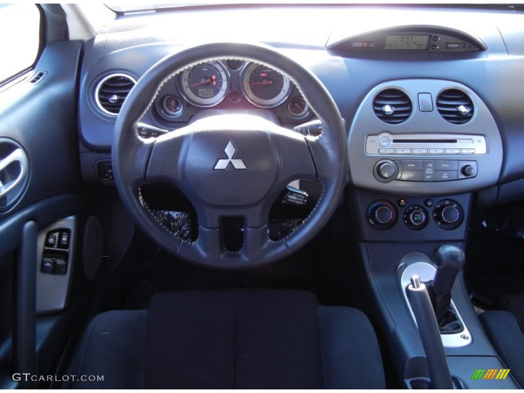 2011 Mitsubishi Eclipse GS Coupe Dark Charcoal Steering Wheel Photo #53859442