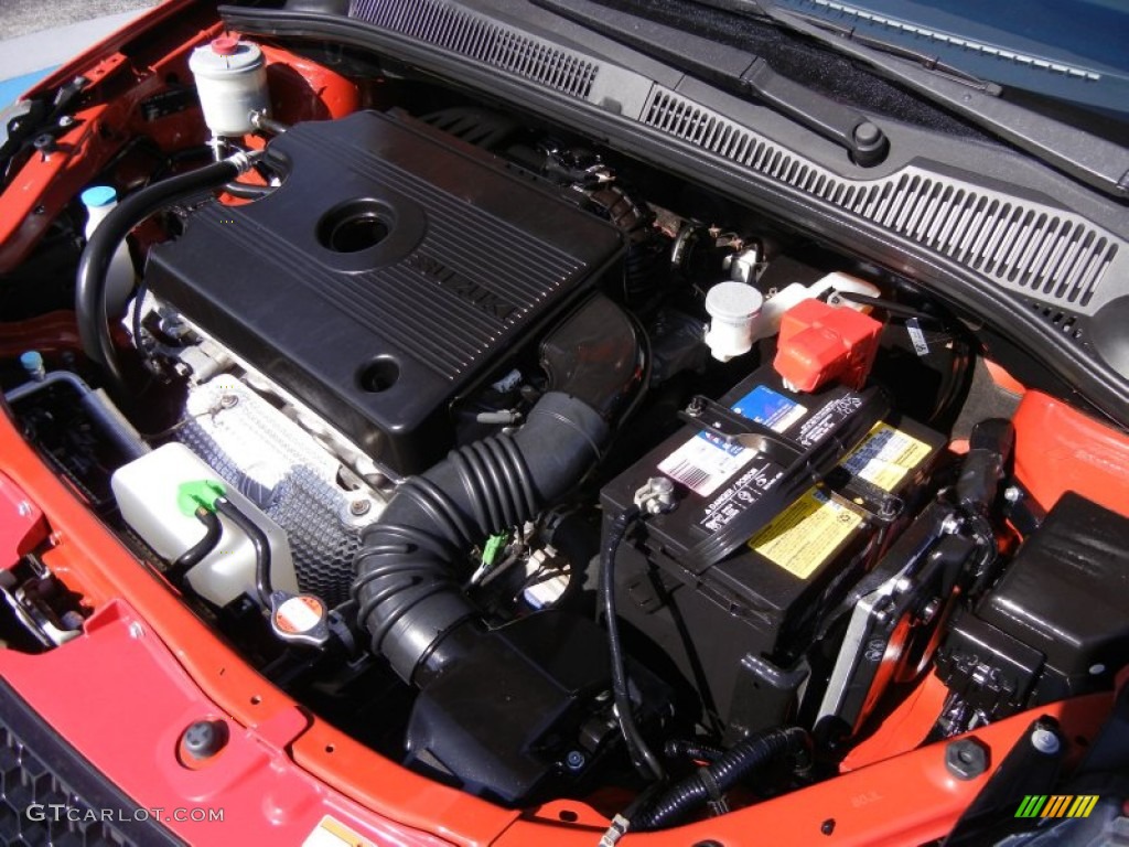 2009 SX4 Sport Sedan - Vivid Red / Black photo #29