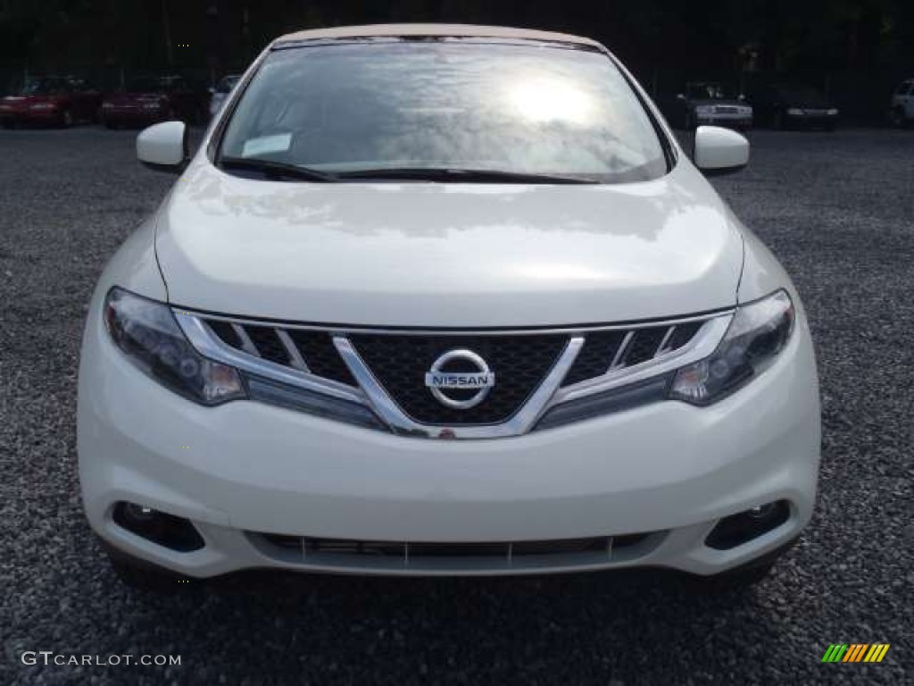 2011 Murano CrossCabriolet AWD - Glacier White Pearl / Beige photo #5