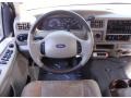 2003 Ford F350 Super Duty Castano Brown Interior Steering Wheel Photo