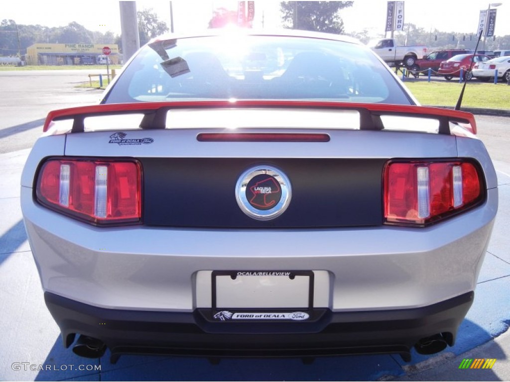 2012 Mustang Boss 302 Laguna Seca - Ingot Silver Metallic/Race Red / Charcoal Black Recaro Sport Seats photo #4