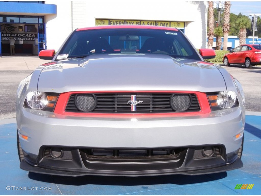 Ingot Silver Metallic/Race Red 2012 Ford Mustang Boss 302 Laguna Seca Exterior Photo #53861842