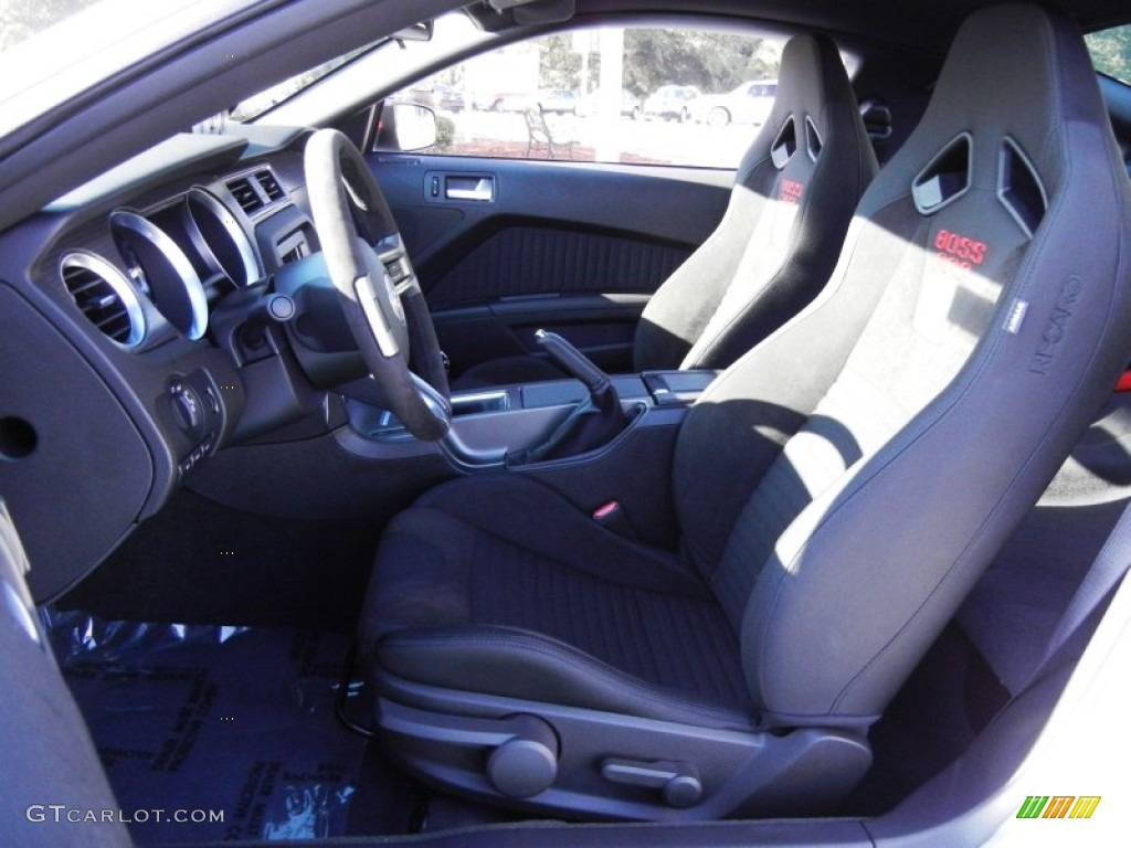 Charcoal Black Recaro Sport Seats Interior 2012 Ford Mustang Boss 302 Laguna Seca Photo #53861911