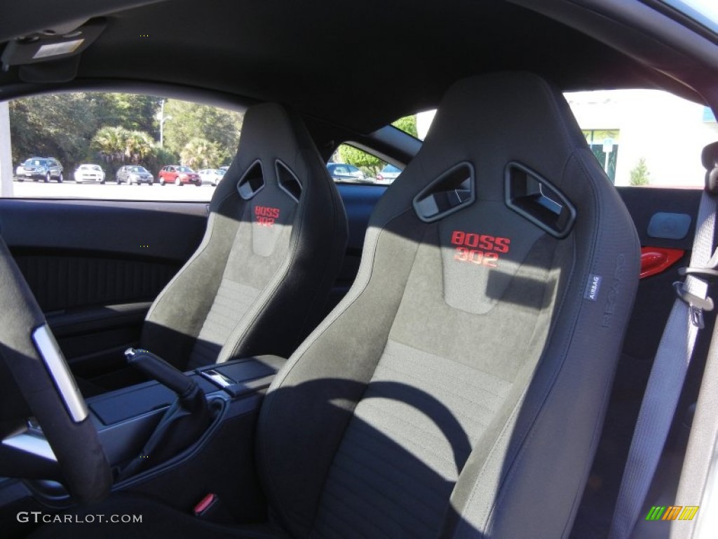 Charcoal Black Recaro Sport Seats Interior 2012 Ford Mustang Boss 302 Laguna Seca Photo #53861920