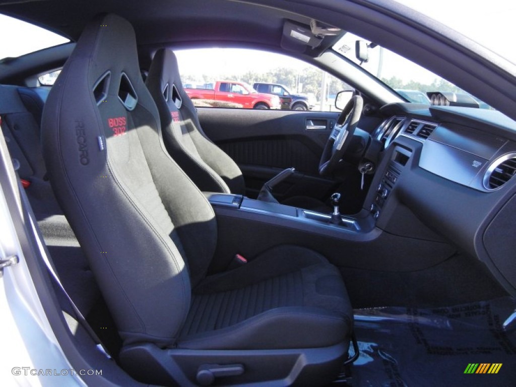 Charcoal Black Recaro Sport Seats Interior 2012 Ford Mustang Boss 302 Laguna Seca Photo #53861959