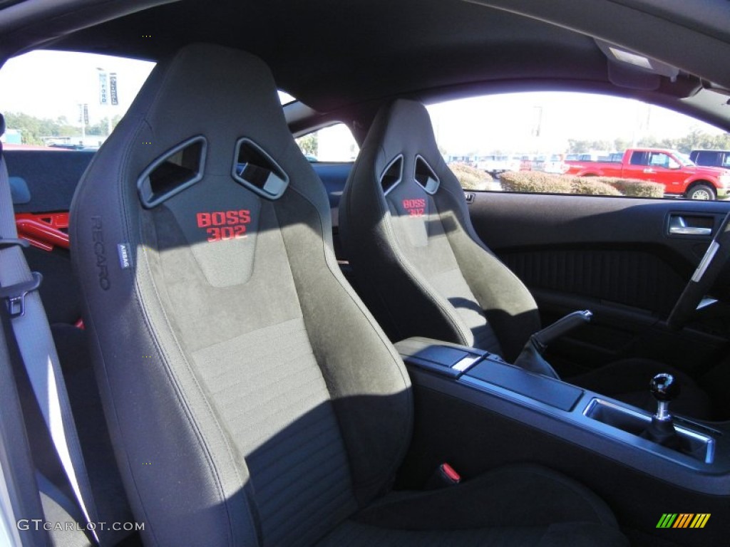 Charcoal Black Recaro Sport Seats Interior 2012 Ford Mustang Boss 302 Laguna Seca Photo #53861965