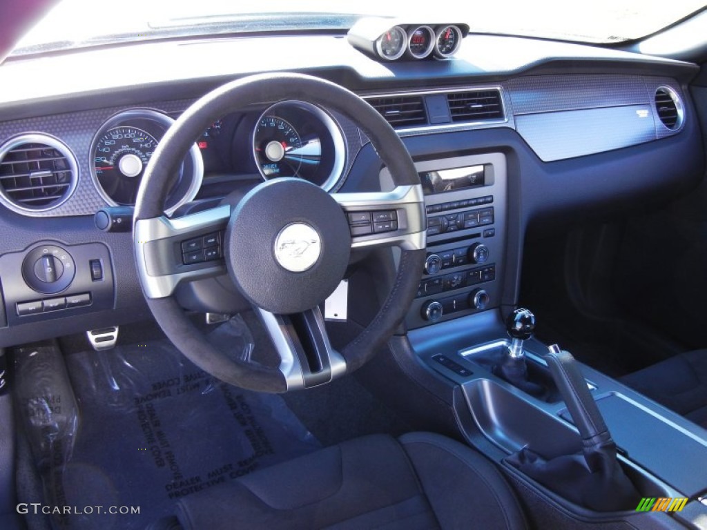 Charcoal Black Recaro Sport Seats Interior 2012 Ford Mustang