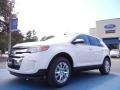 2012 White Platinum Metallic Tri-Coat Ford Edge Limited  photo #1
