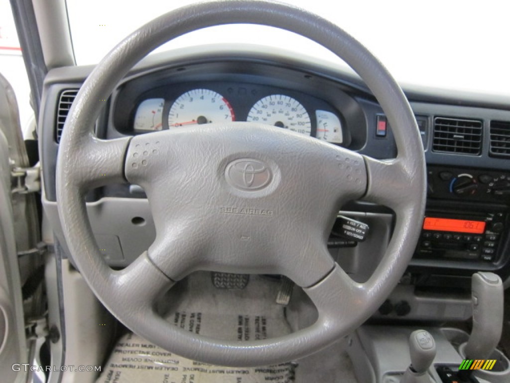 2002 Toyota Tacoma Xtracab 4x4 Charcoal Steering Wheel Photo #53862340