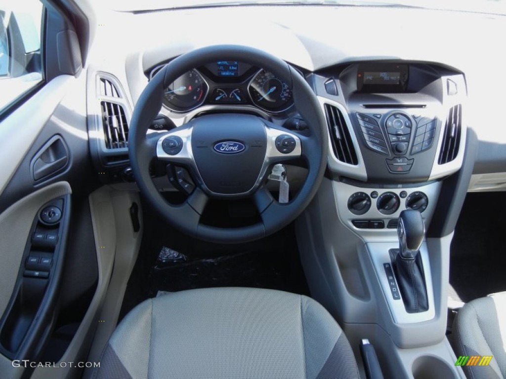 2012 Ford Focus SE 5-Door Stone Dashboard Photo #53862415