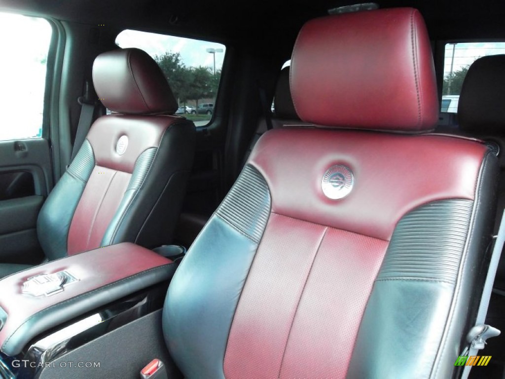Harley Davidson Lava Red/Black Interior 2010 Ford F150 Harley-Davidson SuperCrew Photo #53864314