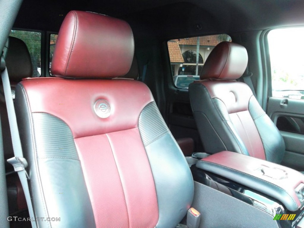 Harley Davidson Lava Red/Black Interior 2010 Ford F150 Harley-Davidson SuperCrew Photo #53864347