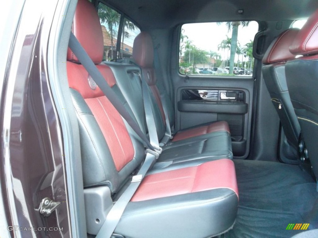 Harley Davidson Lava Red/Black Interior 2010 Ford F150 Harley-Davidson SuperCrew Photo #53864362