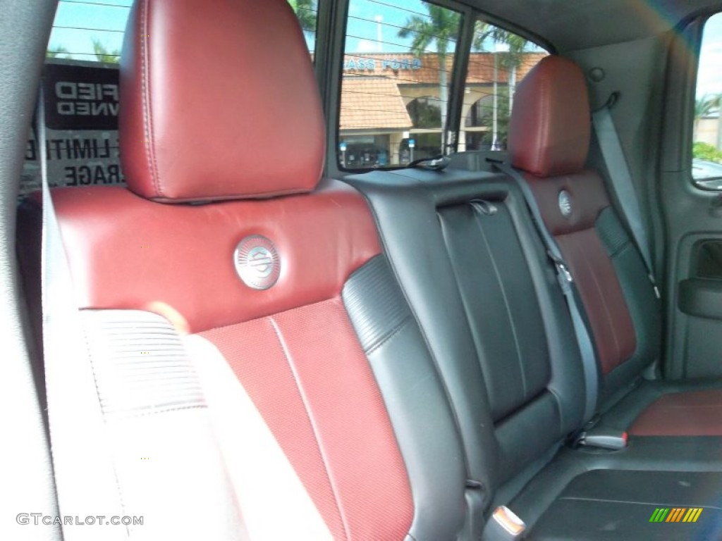 Harley Davidson Lava Red/Black Interior 2010 Ford F150 Harley-Davidson SuperCrew Photo #53864368