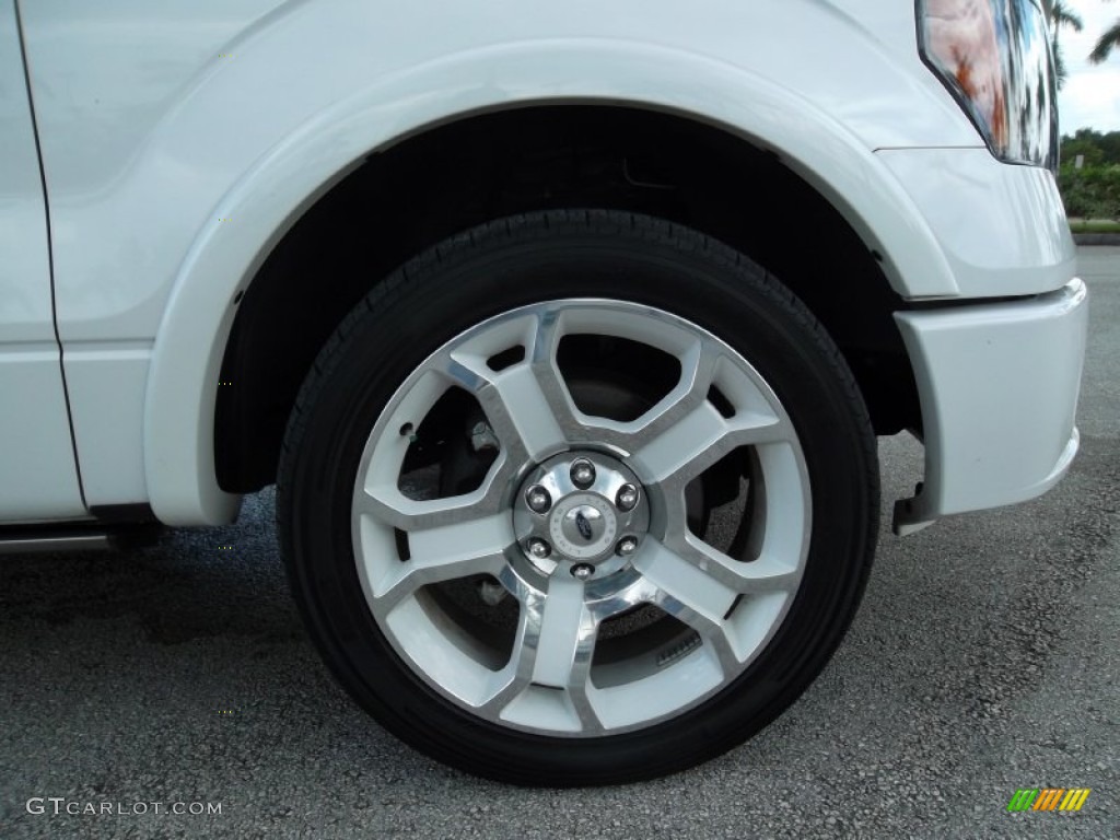 2011 F150 Limited SuperCrew - White Platinum Metallic Tri-Coat / Steel Gray/Black photo #3