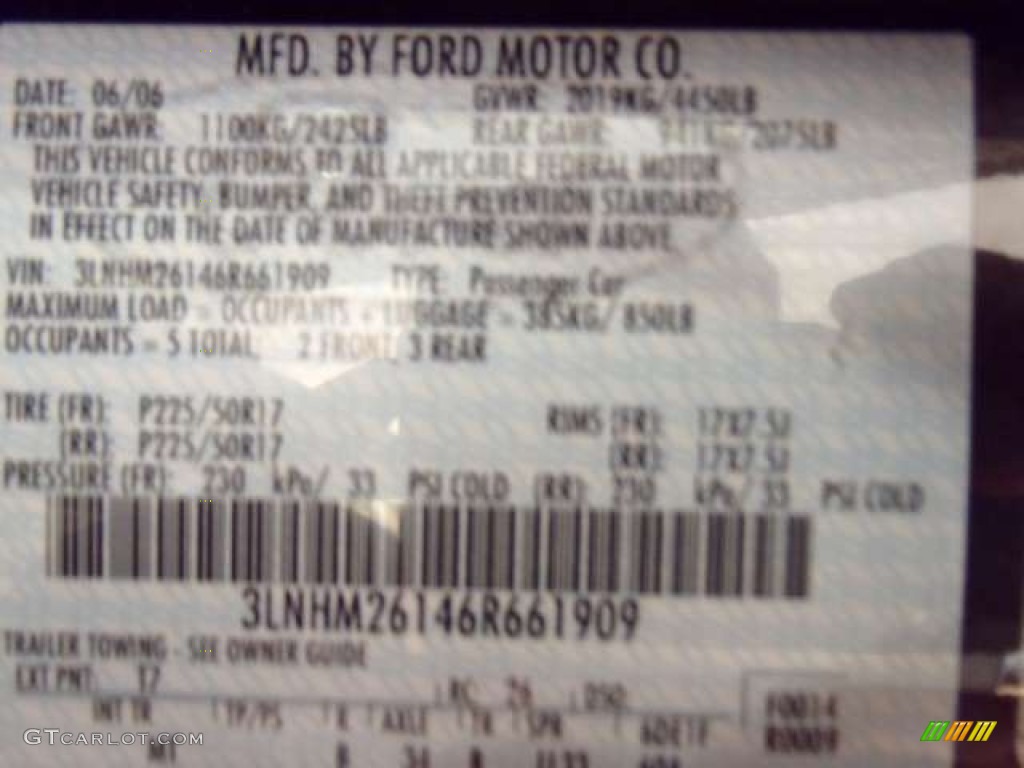 2006 Zephyr  - Tungsten Grey Metallic / Light Stone photo #33