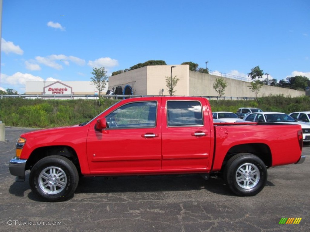 Fire Red 2009 GMC Canyon SLE Crew Cab 4x4 Exterior Photo #53865661