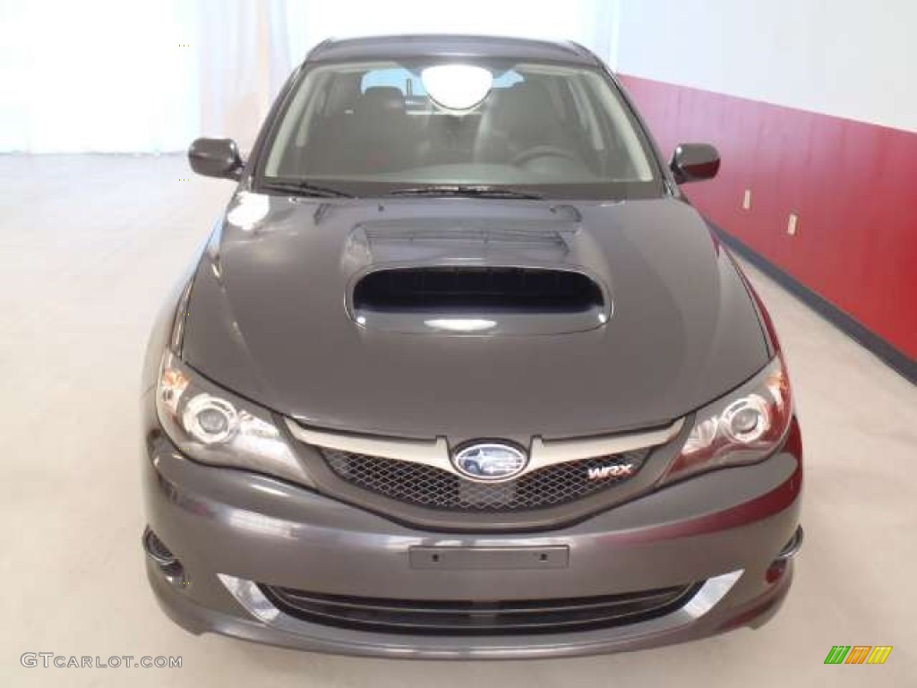 2009 Impreza WRX Wagon - Dark Gray Metallic / Carbon Black photo #3