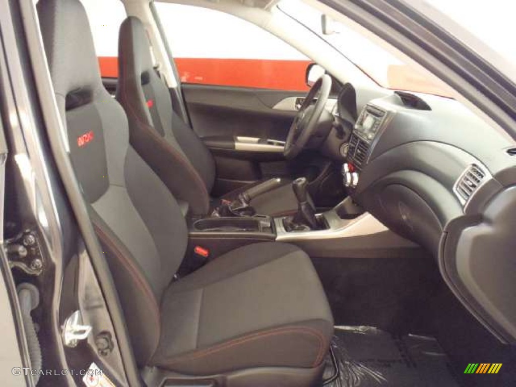 Carbon Black Interior 2009 Subaru Impreza WRX Wagon Photo #53866060