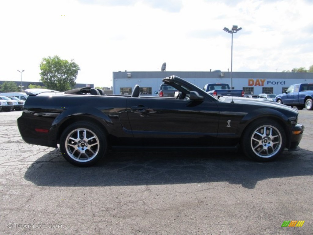 2007 Mustang Shelby GT500 Convertible - Black / Black/Red photo #5