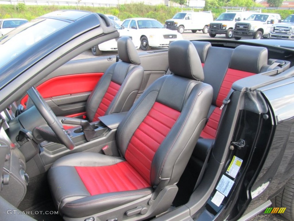 Black Red Interior 2007 Ford Mustang Shelby Gt500