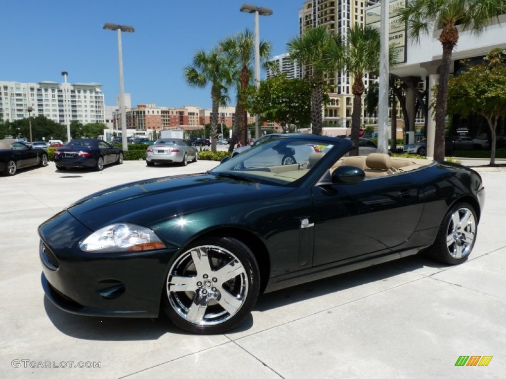 2009 XK XK8 Convertible - Botanical Green / Caramel photo #1