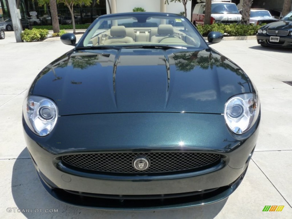 2009 XK XK8 Convertible - Botanical Green / Caramel photo #2