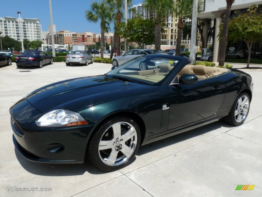 2009 XK XK8 Convertible - Botanical Green / Caramel photo #3