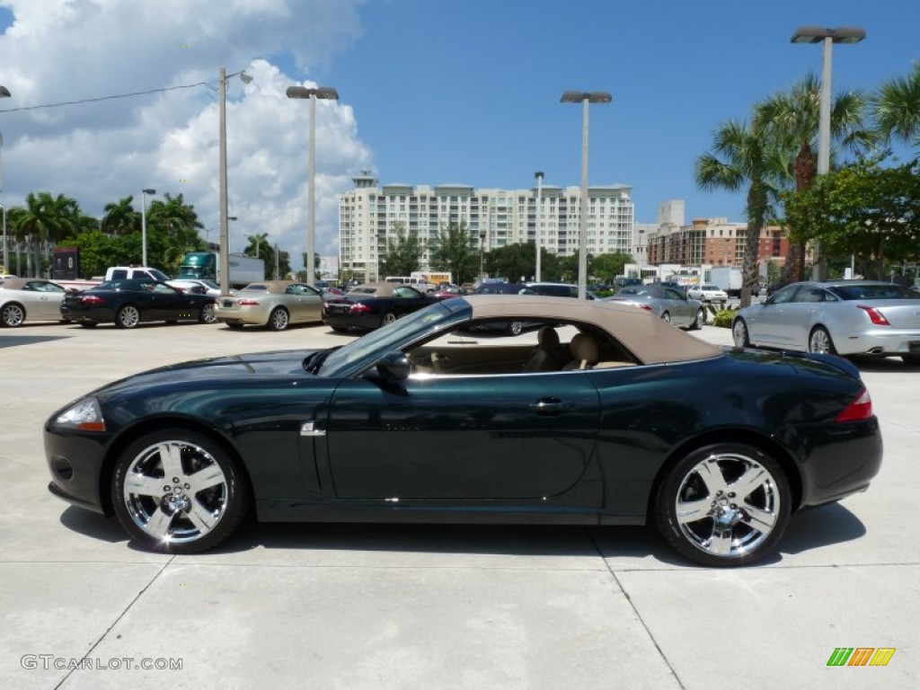 2009 XK XK8 Convertible - Botanical Green / Caramel photo #6