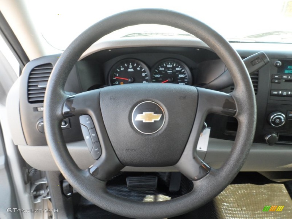 2008 Chevrolet Silverado 1500 Work Truck Regular Cab Dark Titanium Steering Wheel Photo #53867722