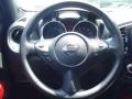 2011 Nissan Juke Black/Red w/Red Trim Interior Steering Wheel Photo