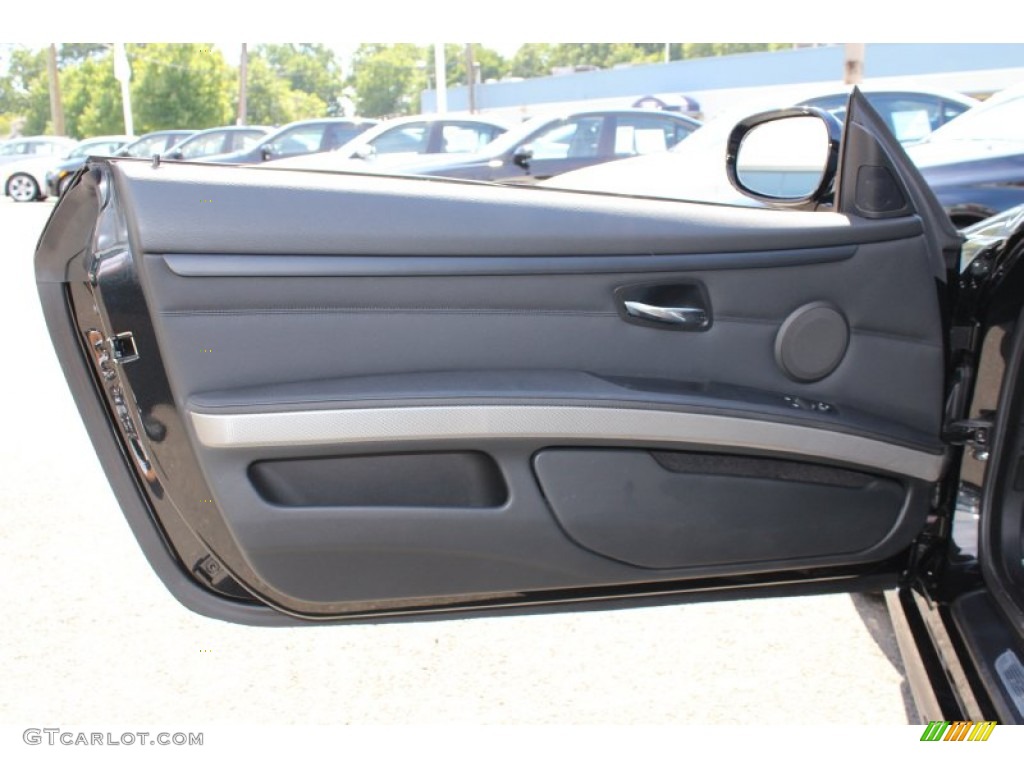 2011 BMW 3 Series 335is Coupe Black Door Panel Photo #53871334