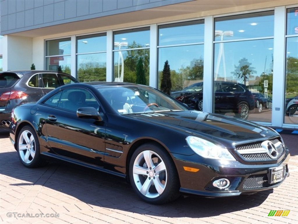 Black 2009 Mercedes-Benz SL 550 Roadster Exterior Photo #53871526