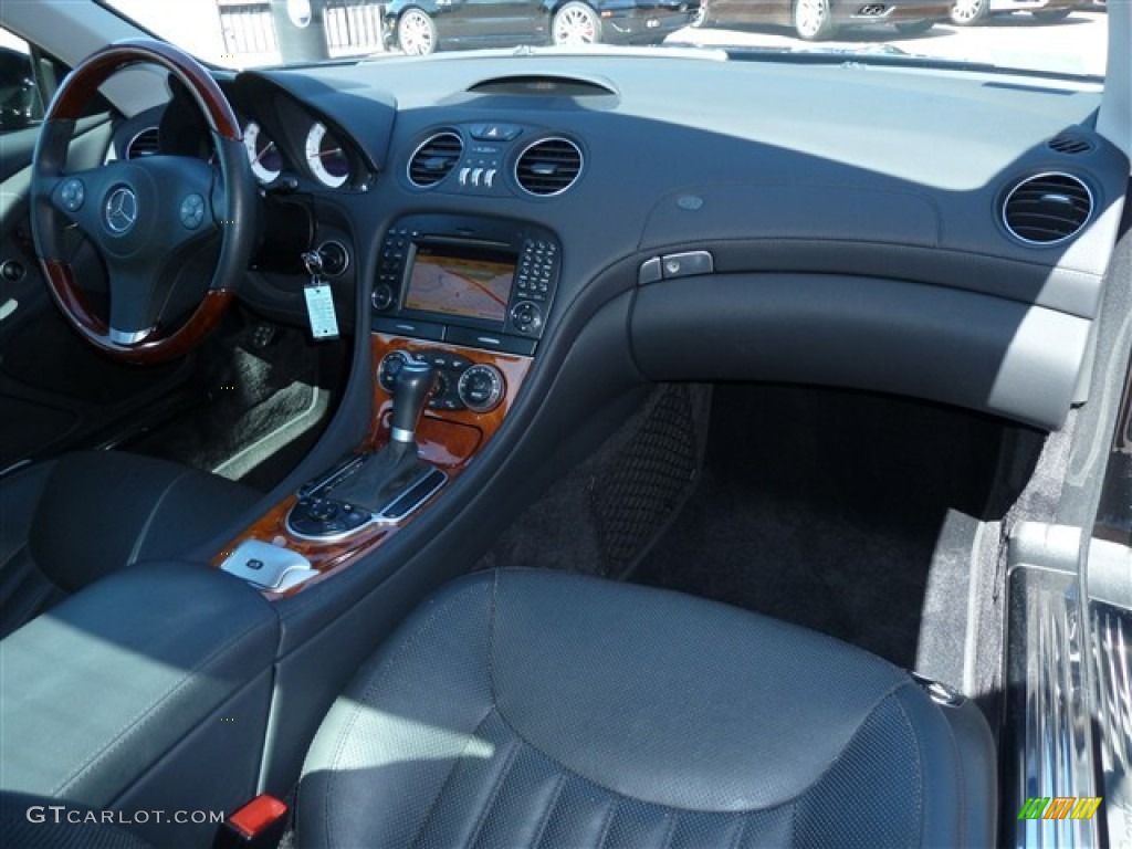 2009 Mercedes-Benz SL 550 Roadster Black Dashboard Photo #53871646