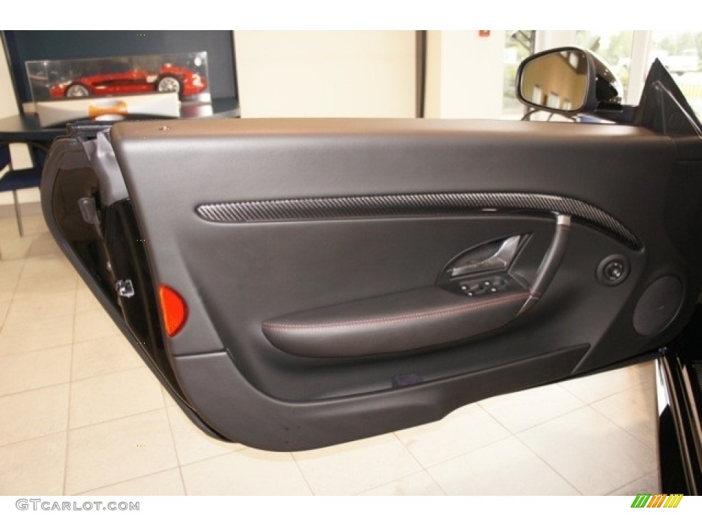 2012 Maserati GranTurismo Convertible GranCabrio Sport Nero Door Panel Photo #53872021