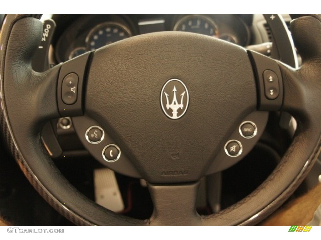 2012 Maserati GranTurismo Convertible GranCabrio Sport Nero Steering Wheel Photo #53872072